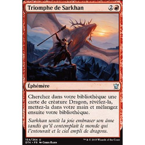  Triomphe De Sarkhan - Les Dragons De Tarkir - U