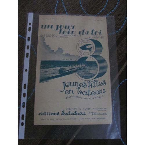 Un Jour Loin De Toi (Du Film "Huit Jeunes Filles En Bateau") Tango Chanté