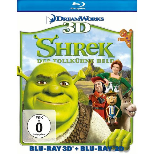 Shrek - Der Tollkühne Held (Blu-Ray 3d, + Blu-Ray 2d)