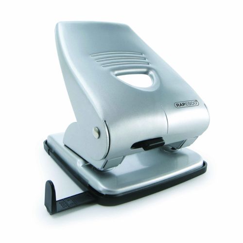 Rapesco Perforateur 2 Trous 835 En Métal 40 Feuilles Argent