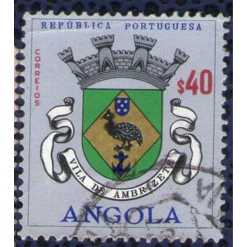 Angola 1963 Oblitéré Rond Used Blason Ville Vila De Ambrizete