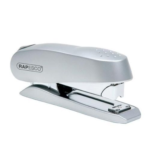Rapesco Agrafeuse Luna 727 Chargement Frontal Demi-Bande Argent