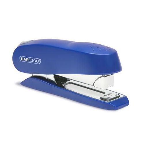 Rapesco Agrafeuse Luna 727 Chargement Frontal Demi-Bande Bleu