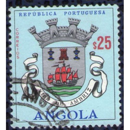 Angola 1963 Oblitéré Rond Used Blason Ville Vila De Ambriz