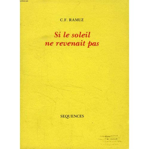 Si Le Soleil Ne Revenait Pas