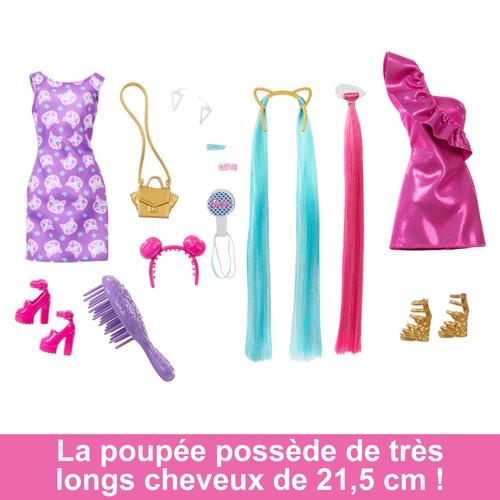 Totally Hair Barbie - Poupée Ultra Chevelure Et Accessoires - Poupée Mannequin - 3 Ans Et +