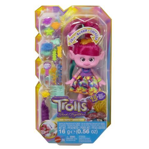 Les Trolls 3 - Poupée Poppy Cheveux Paillettes - Poupée - 3 Ans Et +