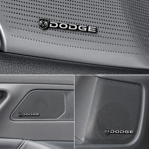 Autocollant D'emblème D'insigne En Aluminium 3d Pour Dodge Décent Ber 150.233 Durango Décoration Audio De Voiture Accessoires D'intérieur De Voiture 4 Pièces