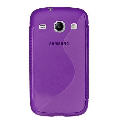 Coque Samsung Galaxy Core Plus Silicone Grip-Violet