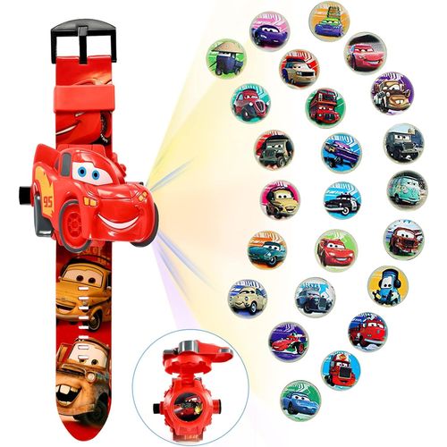 Voiture Montre Enfant Garcon, Voiture Digitale Enfant Avec 24 Modèle De Projection, Voiture Conception À Clapet Montre Watch Pour 3+ Enfants Les Cadeaux De Anniversaire