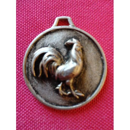  Médaille  Coq Gaulois Symbole National De La France
