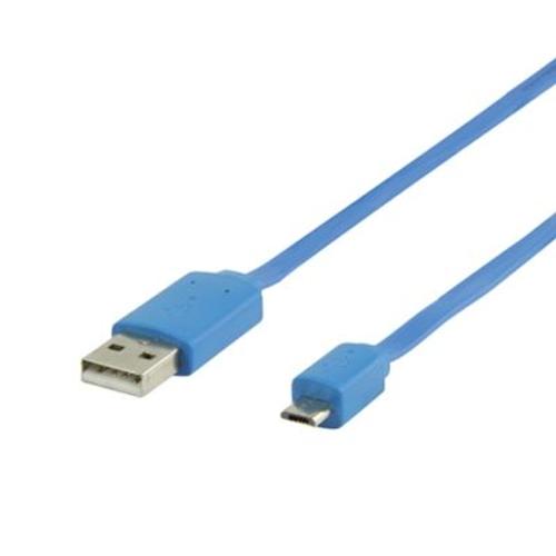 Câble USB V2 micro USB B mâle vers USB A mâle 1 mètre Connectland
