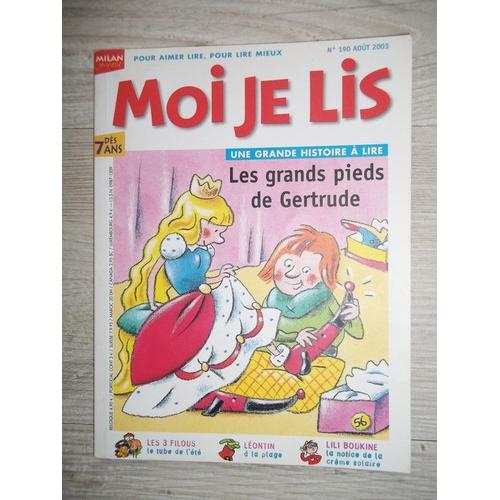 Moi Je Lis  N° 190 : Les Grands Pieds De Gertrude