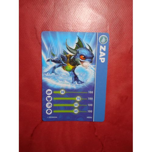 Carte Skylanders Zap Serie 1