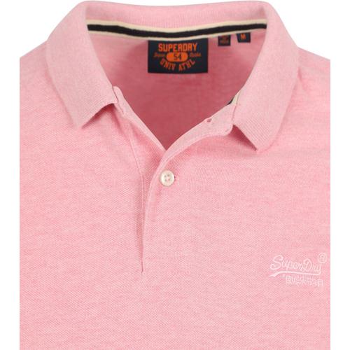 Superdry Poloshirt Classique Melange Rose Taille 3xl