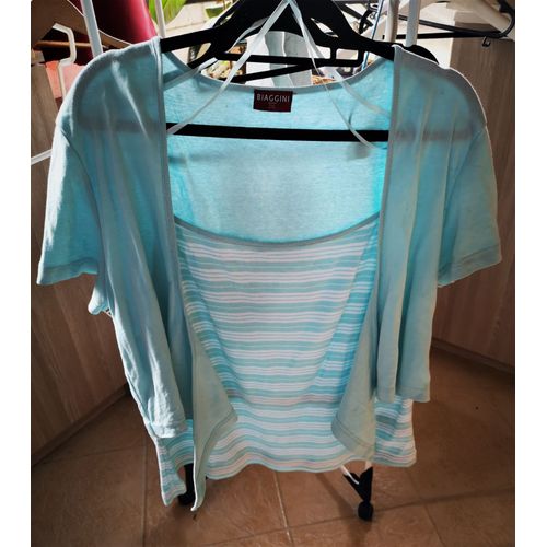 Haut Avec Boléro T 52 Marque Biaggini Taille Italienne 2xl -