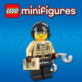 LEGO Minifigures 8684 Série 2 - Agent de Circulation/Motard/Traffic Cop