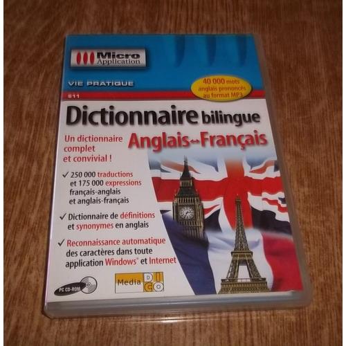 Dictionnaire Bilingue Anglais/Français - Ensemble Complet - Std - Cd (Micro Application 4143)