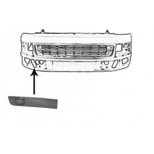 Grille De Prise D'air Inférieure Droit Sans Trou D'anti-Brouillard Pour Volkswagen Transporter T5 Depuis 2010