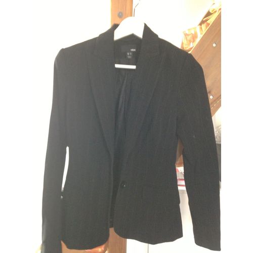 Très Jolie Veste H&m Noir Rayé T34