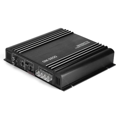 Yagri pour amplis de voiture Amplificateur de voiture stéréo 12 V, 3800 W amplificateur de puissance Audio 2 canaux 12 V noir en alliage d'aluminium voiture Hifi ampli stéréo