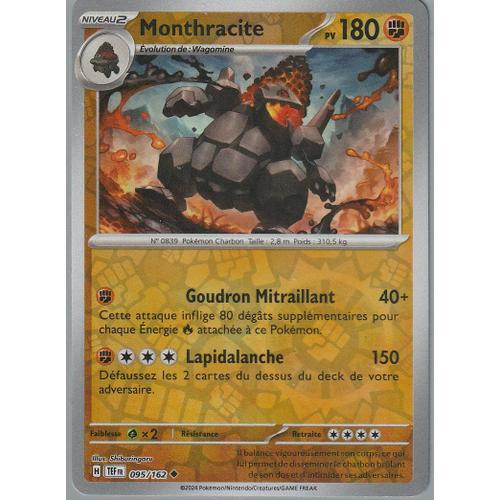 Carte Pokémon - Monthracite - 095/162 - Reverse - Ev5 Forces Temporelles Sous Sleeve - Choupine50