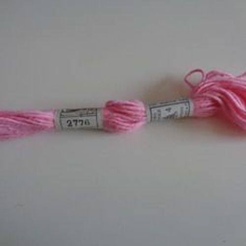Coton À Canevas, Dmc Retors N° 4, N° 2776 Rose Tendre