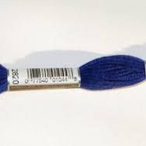 Coton À Canevas, Dmc Retors N° 4, N° 2820 Bleu Marine
