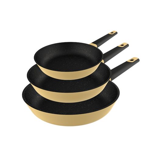 Set De 3 Poêles Polka Experience 18-22-26 Cm Bucket Set Vulcano