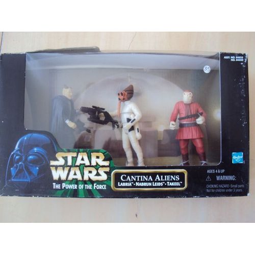 Star Wars Potf Power Of The Force - Cantina Aliens : Labria / Nabrun Leids / Takeel (10 Cm) 
