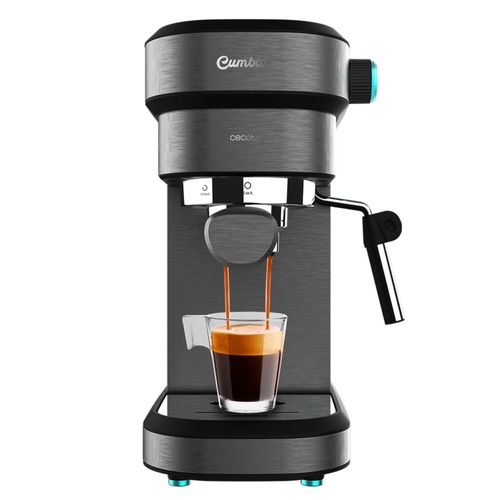 Machine à café Expresso Cecotec Cafelizzia Express Cafelizzia 890 Dark. Espressos et cappuccino -  1350 W - Système Thermoblock - 20 bars - Mode Auto pour 1-2 Cafés - Vaporisateur Orientable