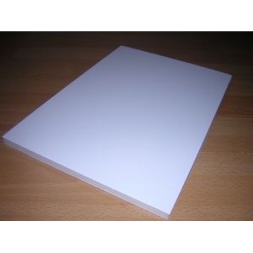 Carton Mousse / Plume - Blanc - Épaisseur 10 Mm - A4 (21x29.7) - 1 Plaque