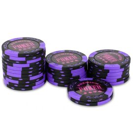 POKEO Rouleau 25 jetons Royal Flush 5 Rouge POKEO Rouleau 25 jetons Royal Flush 5 Rouge