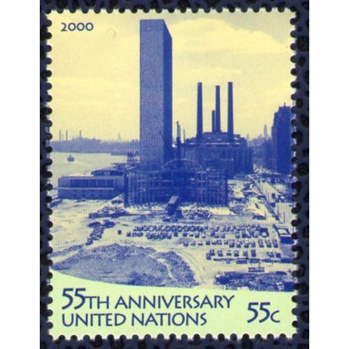 Nations Unies 2000 Onu Neuf Headquarter Siège 55ème Anniversaire