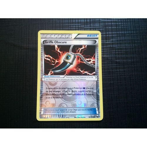 Carte Pokémon Griffe Obscure Holo Reverse 92/108 N & B Explorateurs Obscurs Neuf