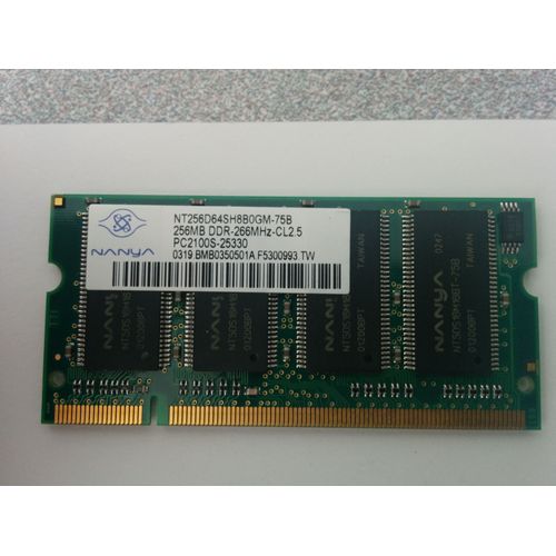 Mémoire NANYA 256MB DDR SODIMM