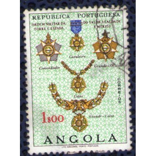 Angola 1967 Oblitéré Rond Used Insigne Ordre Militaire Torre E Espada