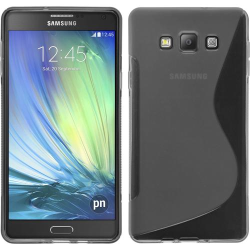 Coque En Silicone Pour Samsung Galaxy A7 - S-Style Gris