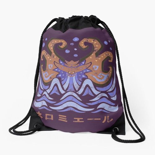Sac à dos Icône Kanji Monster Hunter World Iceborne Namielle Sac à cordon pour le sport cadeau