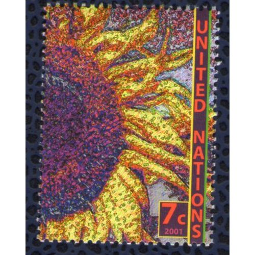 Nations Unies 2001 Onu Neuf Fleur Sunflower Tournesol Girassol