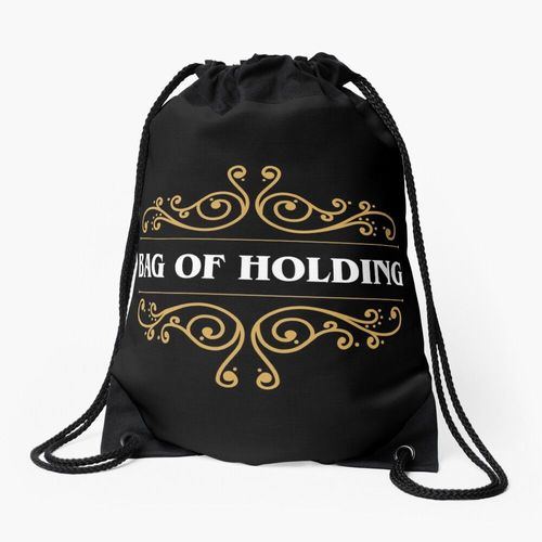 Sac à dos Sac contenant des objets magiques sur table RPG Gaming Sac à cordon pour le sport cadeau