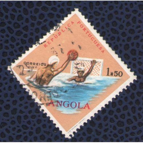 Angola 1962 Oblitéré Rond Used Sport Water Polo Aquático