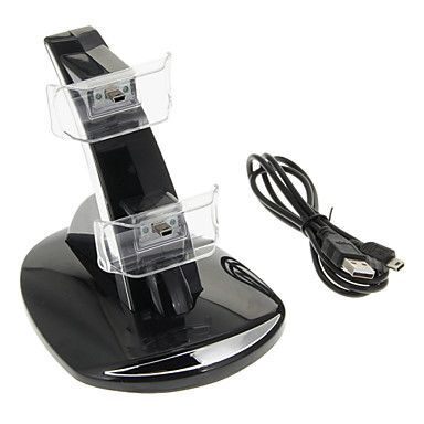Station De Chargement 4 En 1 Pour Manettes PS Move Et PS4 – Charge Jusqu’à 4 Manettes Simultanément – DC 5V/1000mA