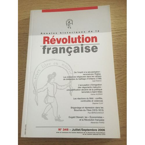 Annales Historiques De La Revolution Francaise 345 