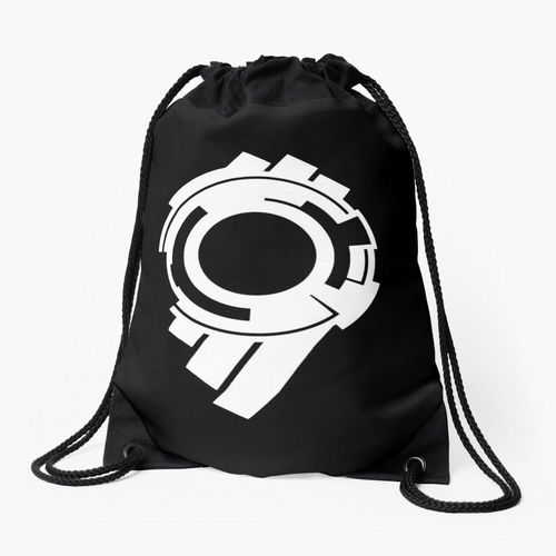 Sac à dos Ghost in the Shell - Logo de la section 9 de la sécurité publique (logo blanc) Sac à cordon pour le sport cadeau
