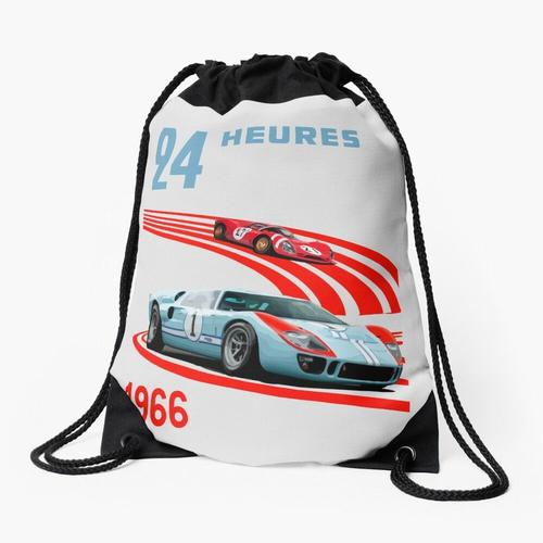 Sac à dos Ford contre Ferrari 24h '66 Sac à cordon pour le sport cadeau