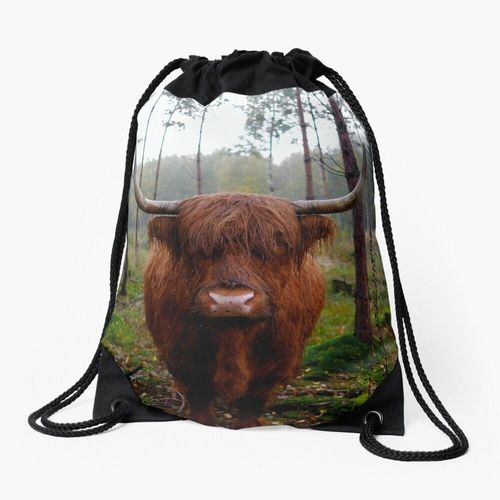 Sac à dos Vache des Highlands moelleuse Sac à cordon pour le sport cadeau