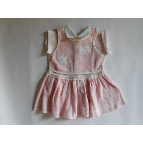 Robe Absorba Rose Et Blanche 3 Mois