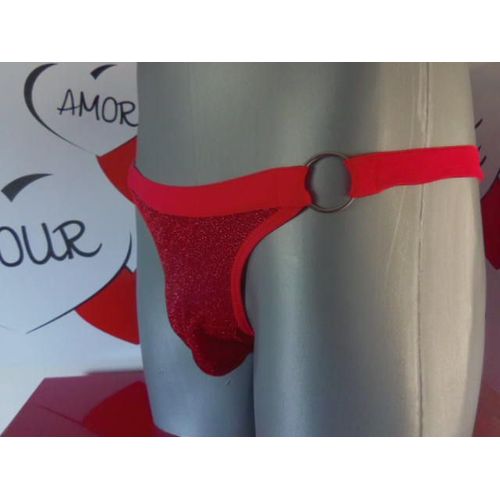  Slip Brillant Vinyle S M Homme Thong Underwear Man