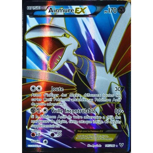 Carte Pokémon 145/146 Airmure-Ex 170 Pv Full Art Série Xy Neuf Fr